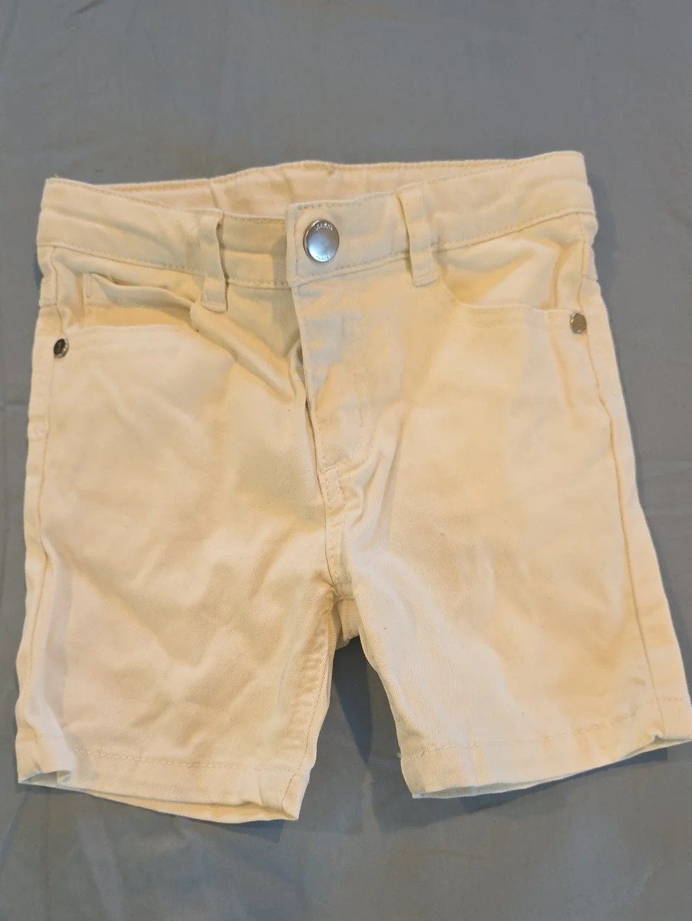 Jacadi WhiteToddler Shorts with Front Pockets